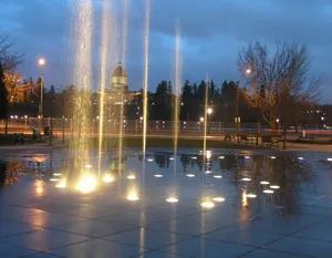 water fountain in olympia wa